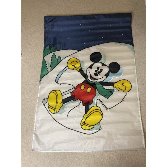 Disney Other - Decorative House Flag Mickey Mouse Disney Holiday Christmas Winter